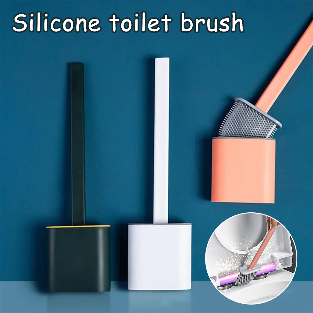 Toilet Brush Holder - Flexible Toilet Brush Cleaner Long Handle