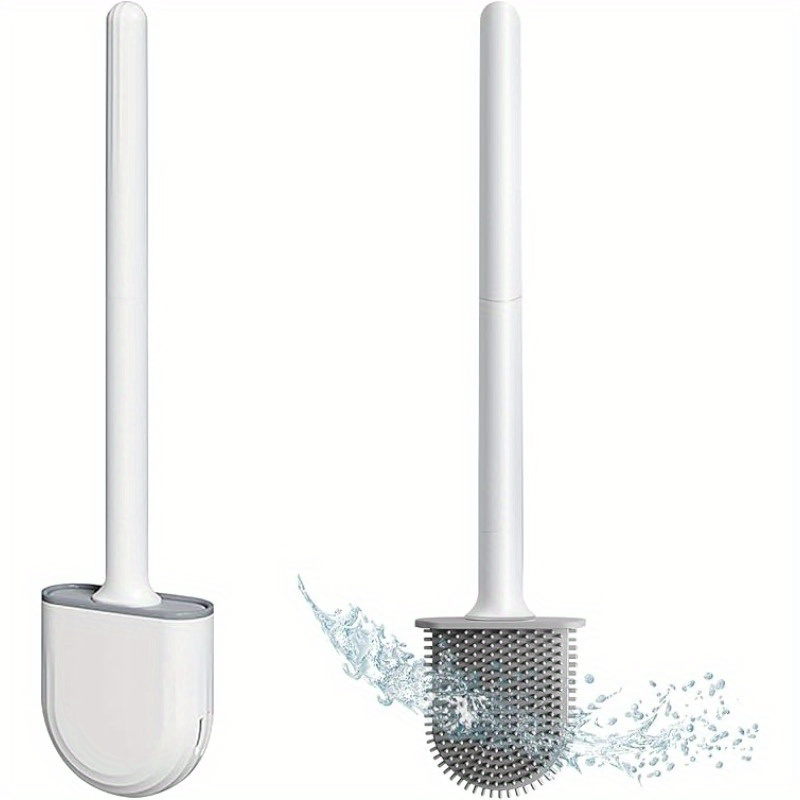 Toilet Brush Holder - Silicone Toilet Brush and Holder Wall
