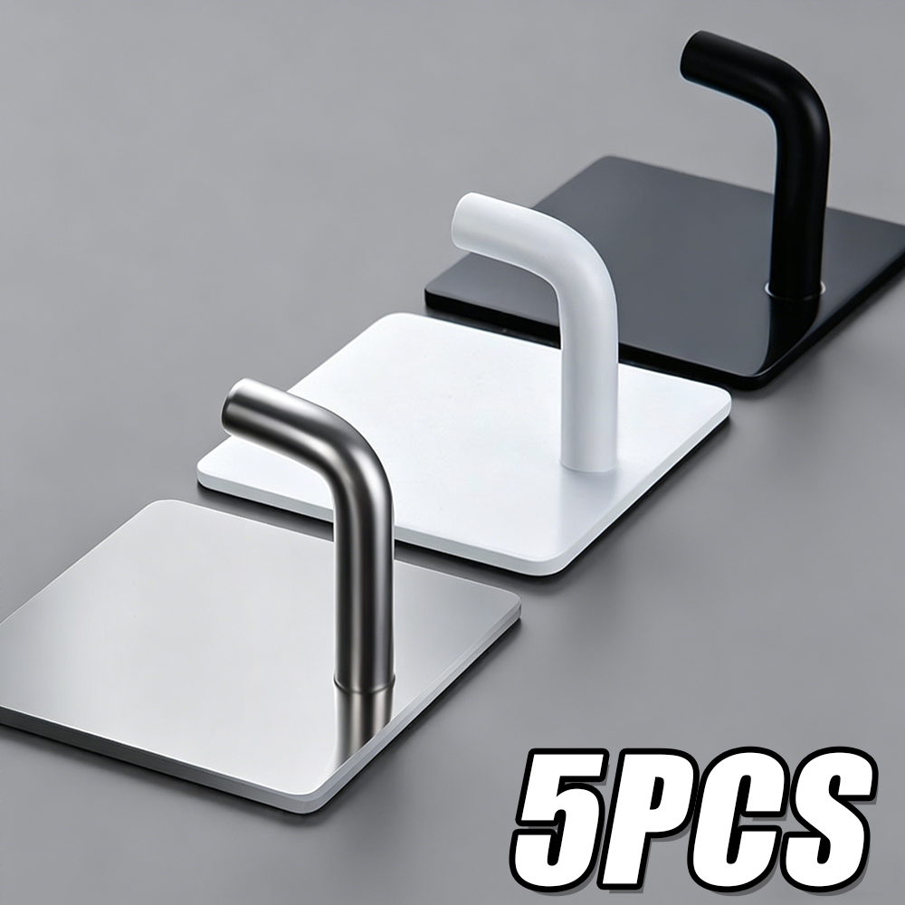 Robe Hook Adhesive - Stainless Steel Bathroom Robe Hooks Adhesive