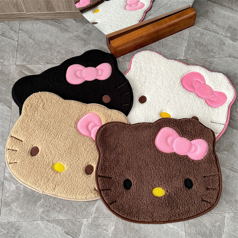 Home Bathroom Products - Anime Hello Kitty Plush Rug Soft