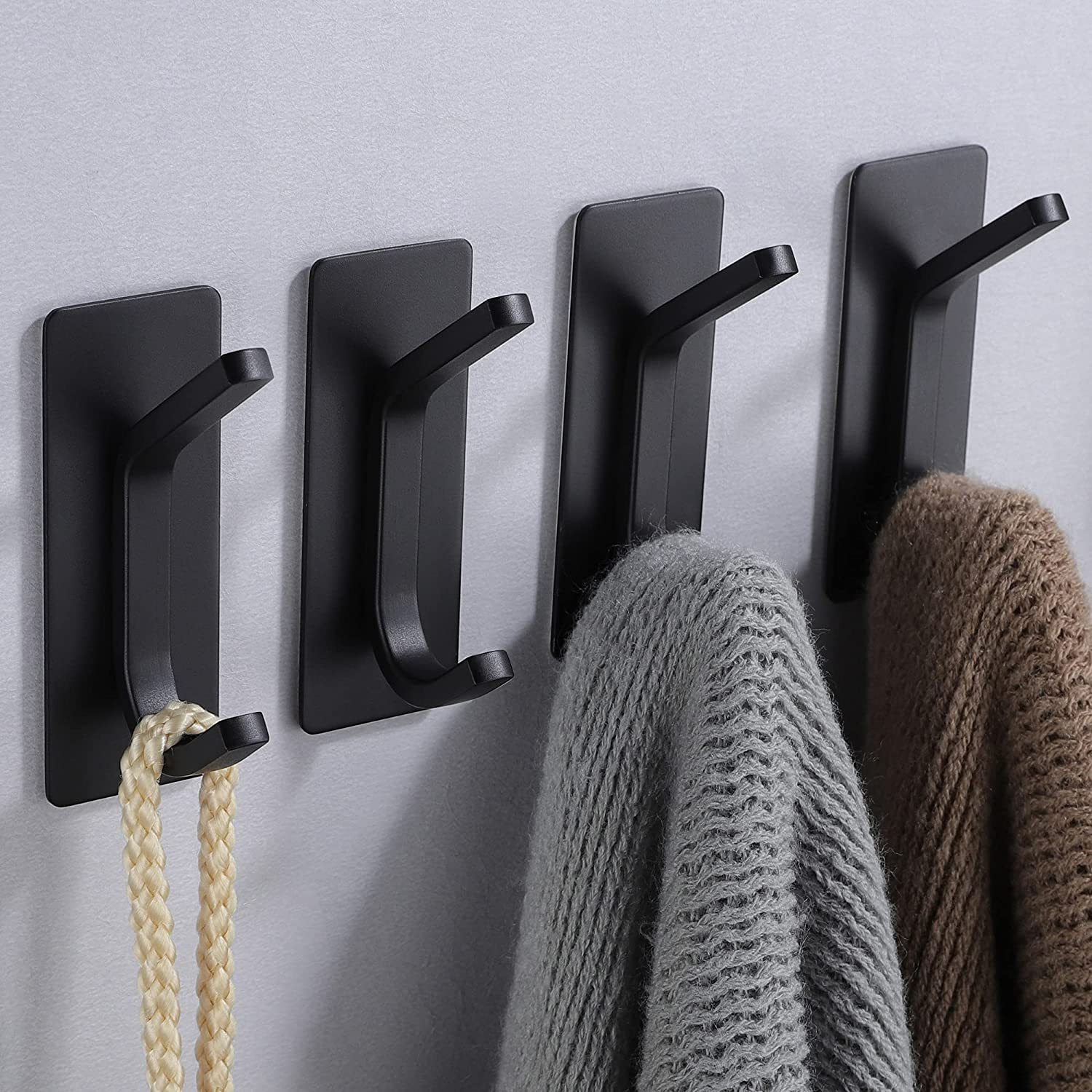 Robe Hook Adhesive - 4/1pcs Multi-purpose Wall Hooks Self Adhesive