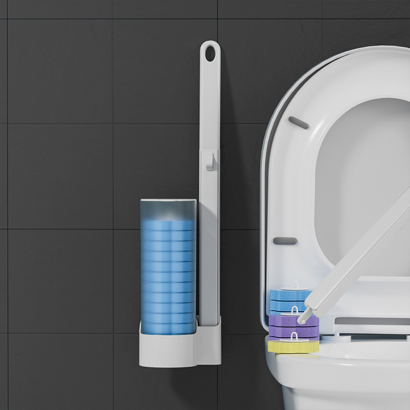 Home Bathroom Products - Disposable Toilet Brush Wall-Mounted Cleaning Tool