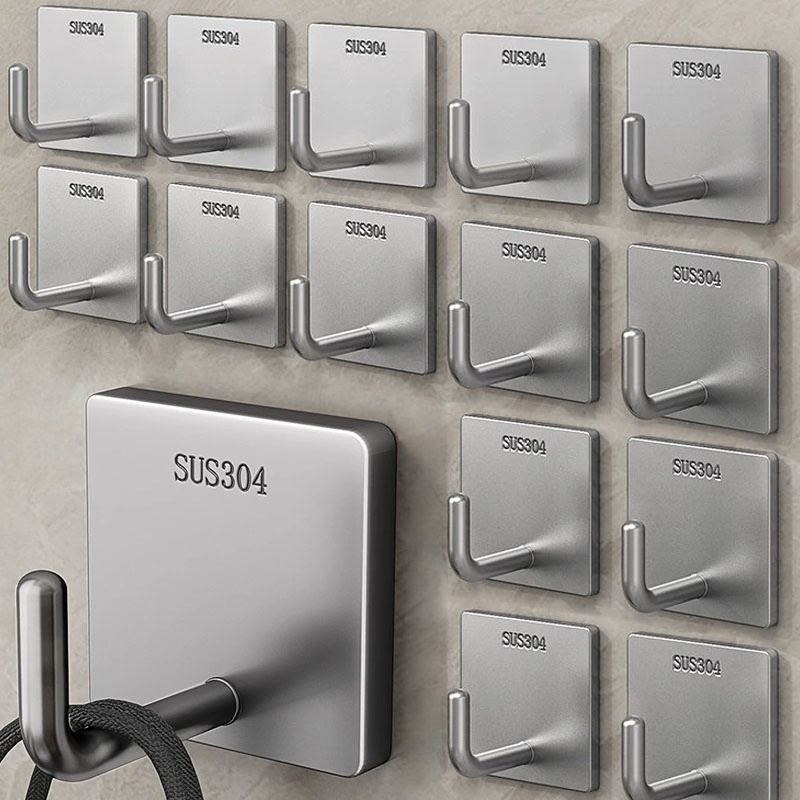 Robe Hook Adhesive - Self-Adhesive Towel Hooks 304 Stainless Steel