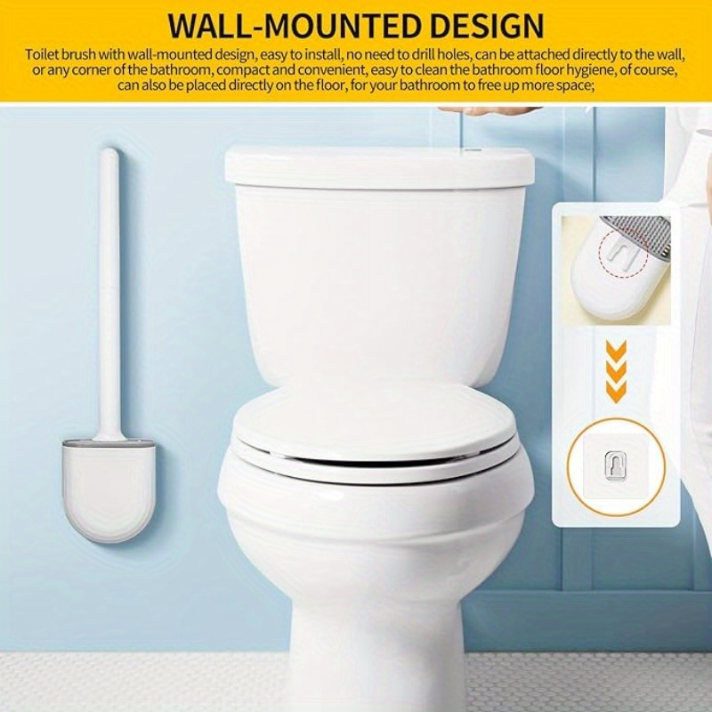 Silicone Toilet Brush and Hold - огляд і ціна Toilet Brush Holder