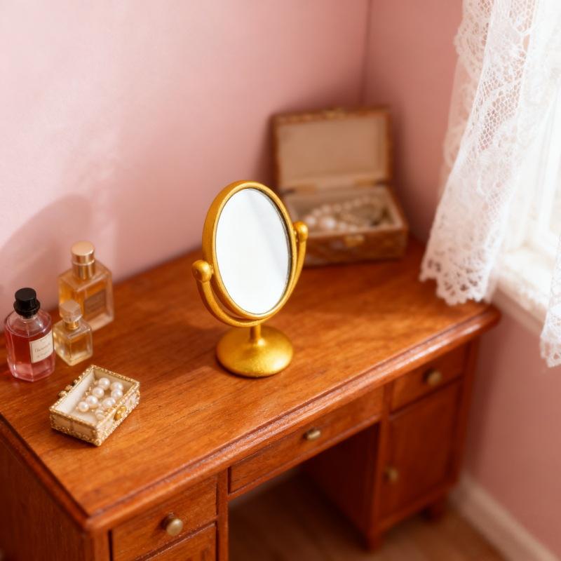 1Pcs Miniature Retro Mirror Dr - огляд і ціна Home Bathroom Products