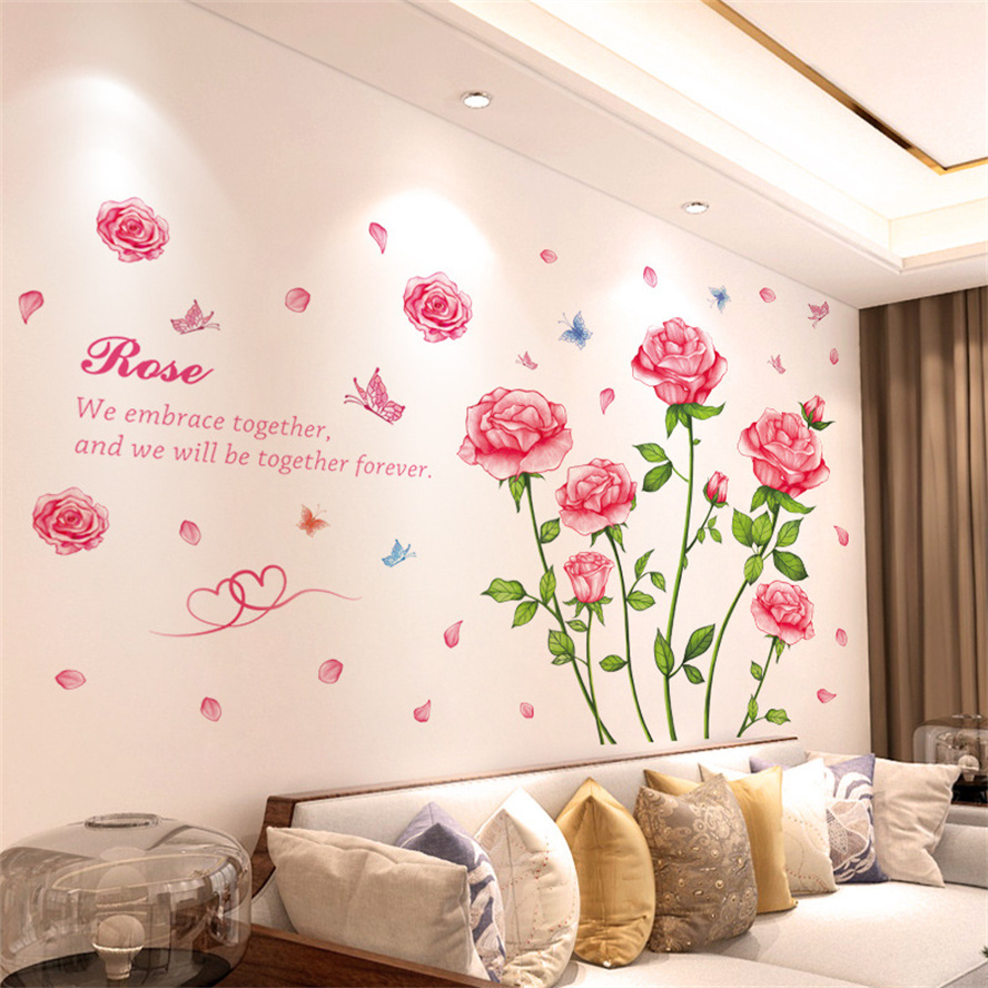 3D Butterfly Flower Colorful W - огляд і ціна Home Bathroom Wallpaper
