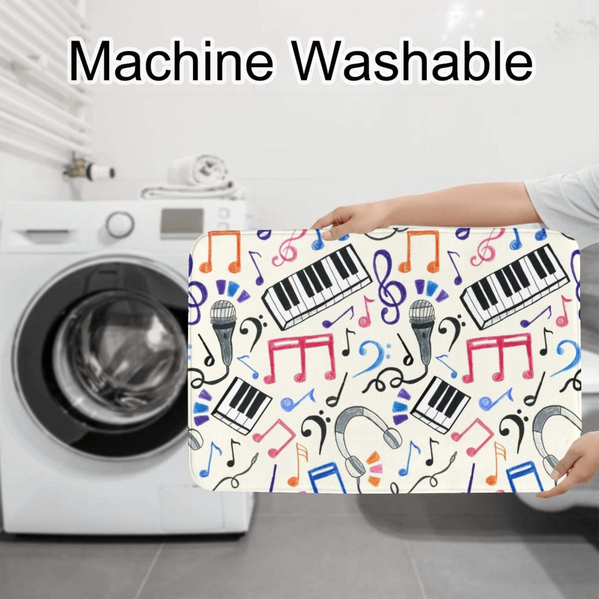 Good Beats - Music Notes & Sym - огляд і ціна Home Goods Bathroom Rugs