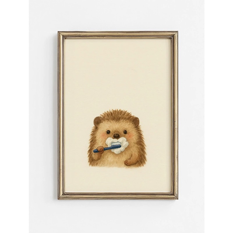 1PC Frameless Cute Animal Bubb - огляд і ціна Home Bathroom Wallpaper
