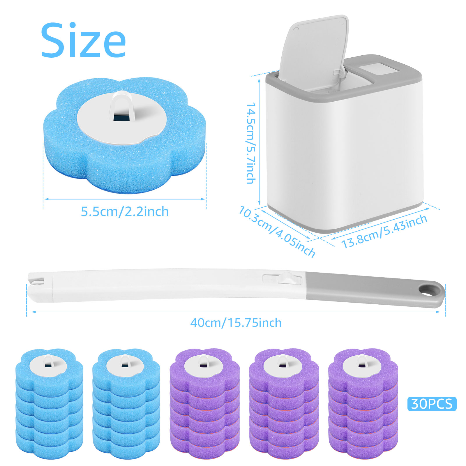 Toilet Brush and Holder Set wi - огляд і ціна Home Bathroom Products
