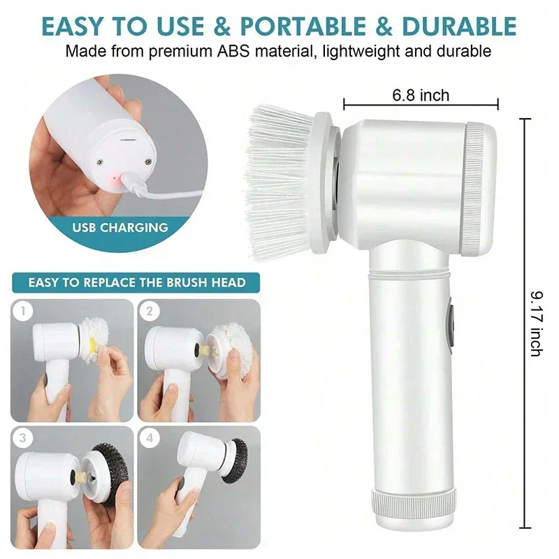 Cordless electric rotary scrub - огляд і ціна Home Bathroom Products