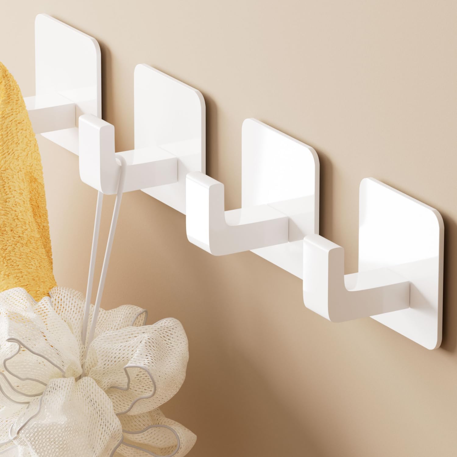 1pc/5pcs/6pcs Square Self Adhe - огляд і ціна Robe Hook Adhesive