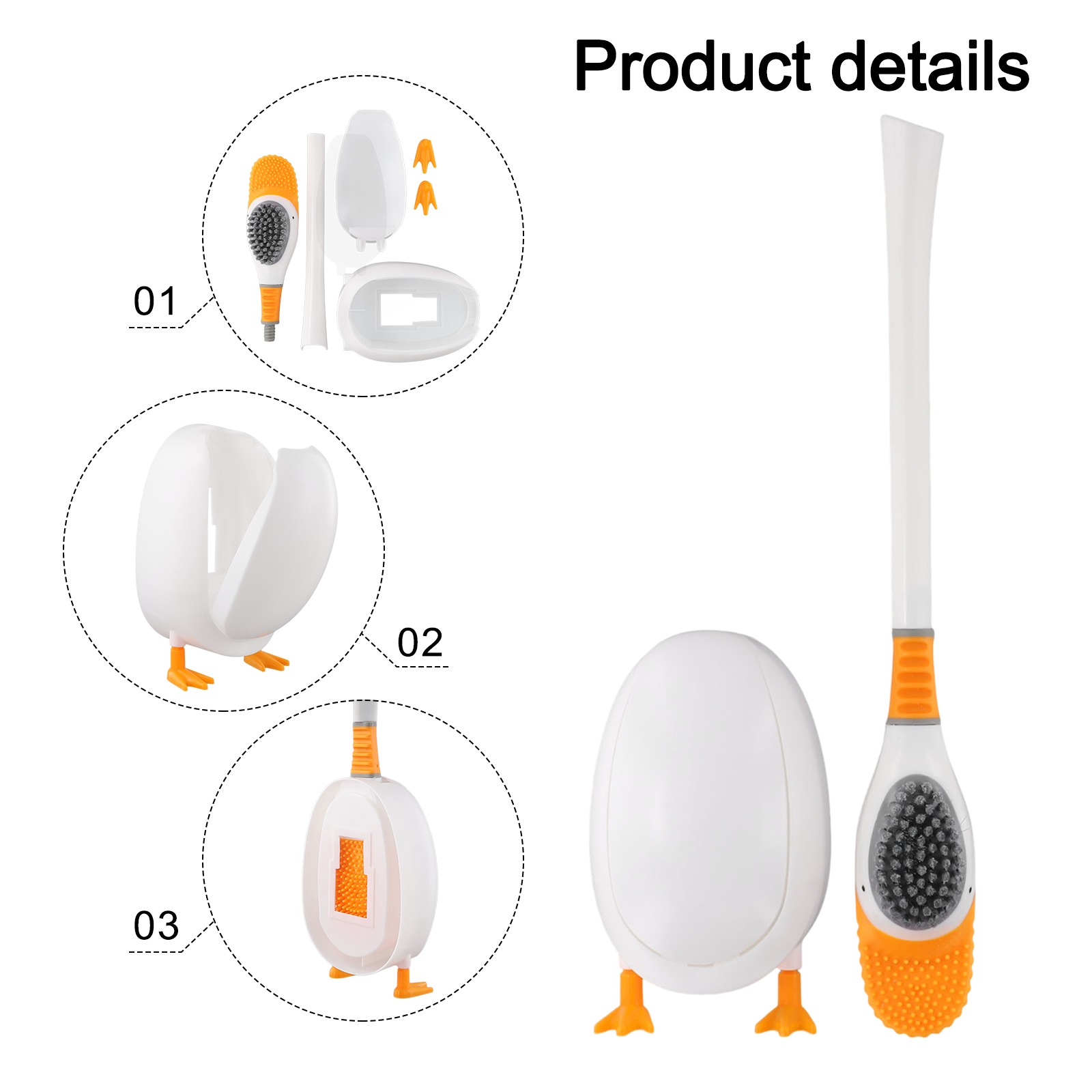 1PC Silicone Toilet Brush With - огляд і ціна Toilet Brush Holder