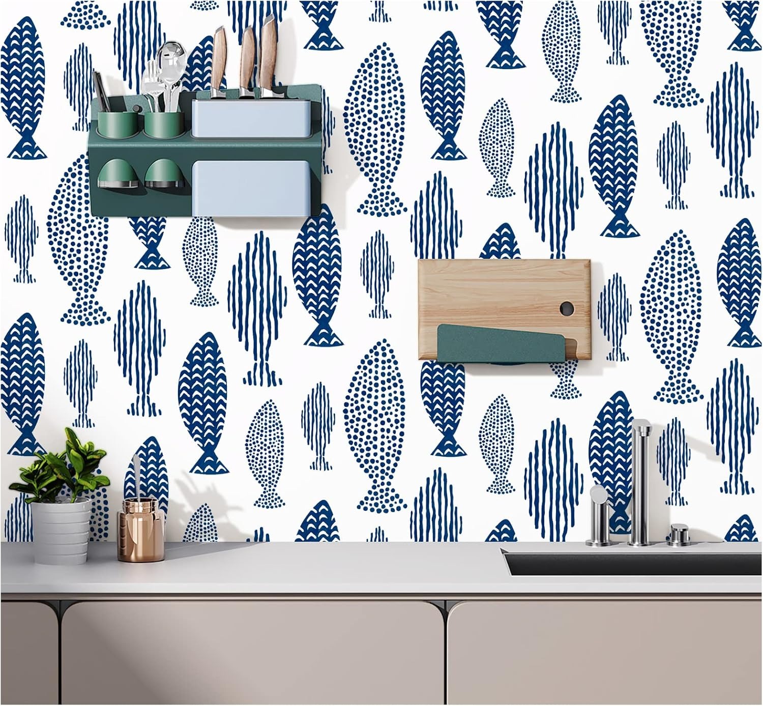 Peel and Stick Wallpaper Abstr - огляд і ціна Home Bathroom Wallpaper