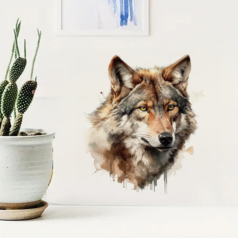 Wolf Wall Stickers, Toilet Sti - огляд і ціна Home Bathroom Wallpaper