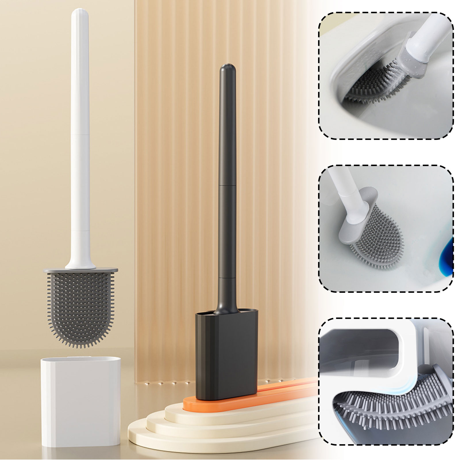 Silicone Toilet Brush With Hol - огляд і ціна Toilet Brush Holder