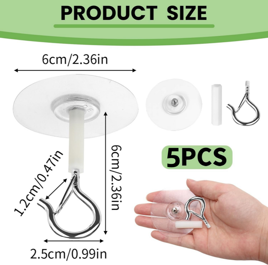 5Pcs Heavy Duty Self Adhesive  - огляд і ціна Robe Hook Adhesive