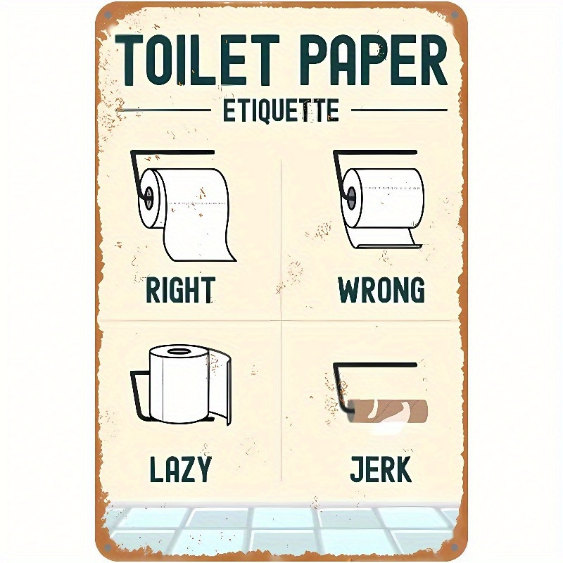 2D Aluminum Toilet Paper Etiqu - огляд і ціна Home Bathroom Etiquette