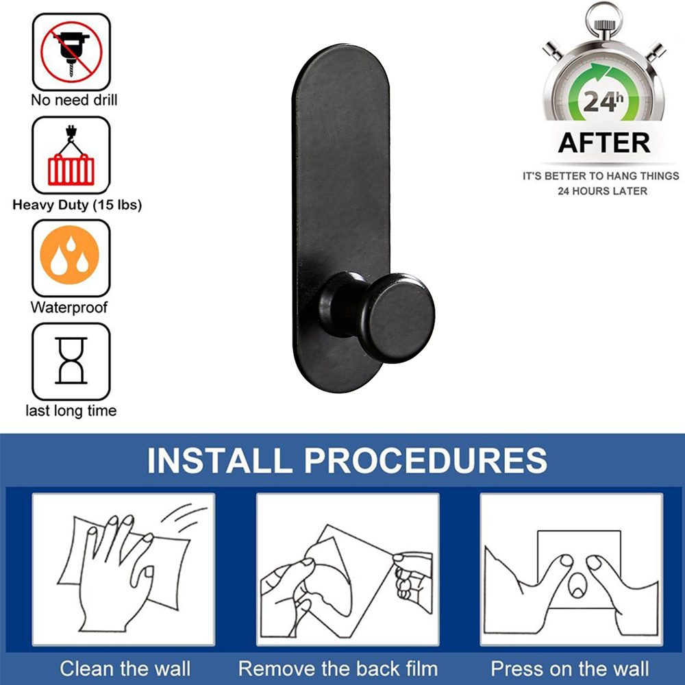 1-5Pcs Strong Adhesive Wall Ho - огляд і ціна Robe Hook Adhesive