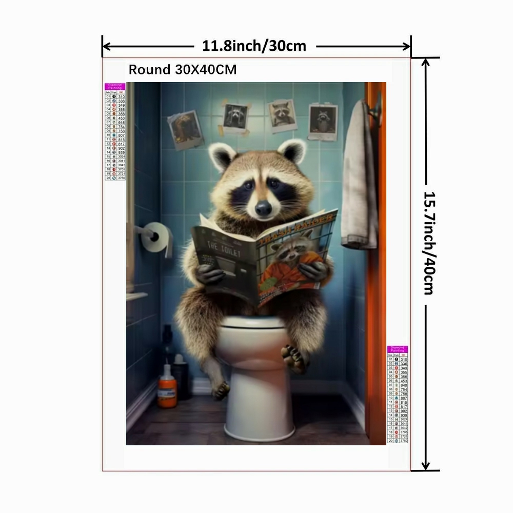 Animals Diamond Painting Art F - огляд і ціна Home Bathroom Wallpaper