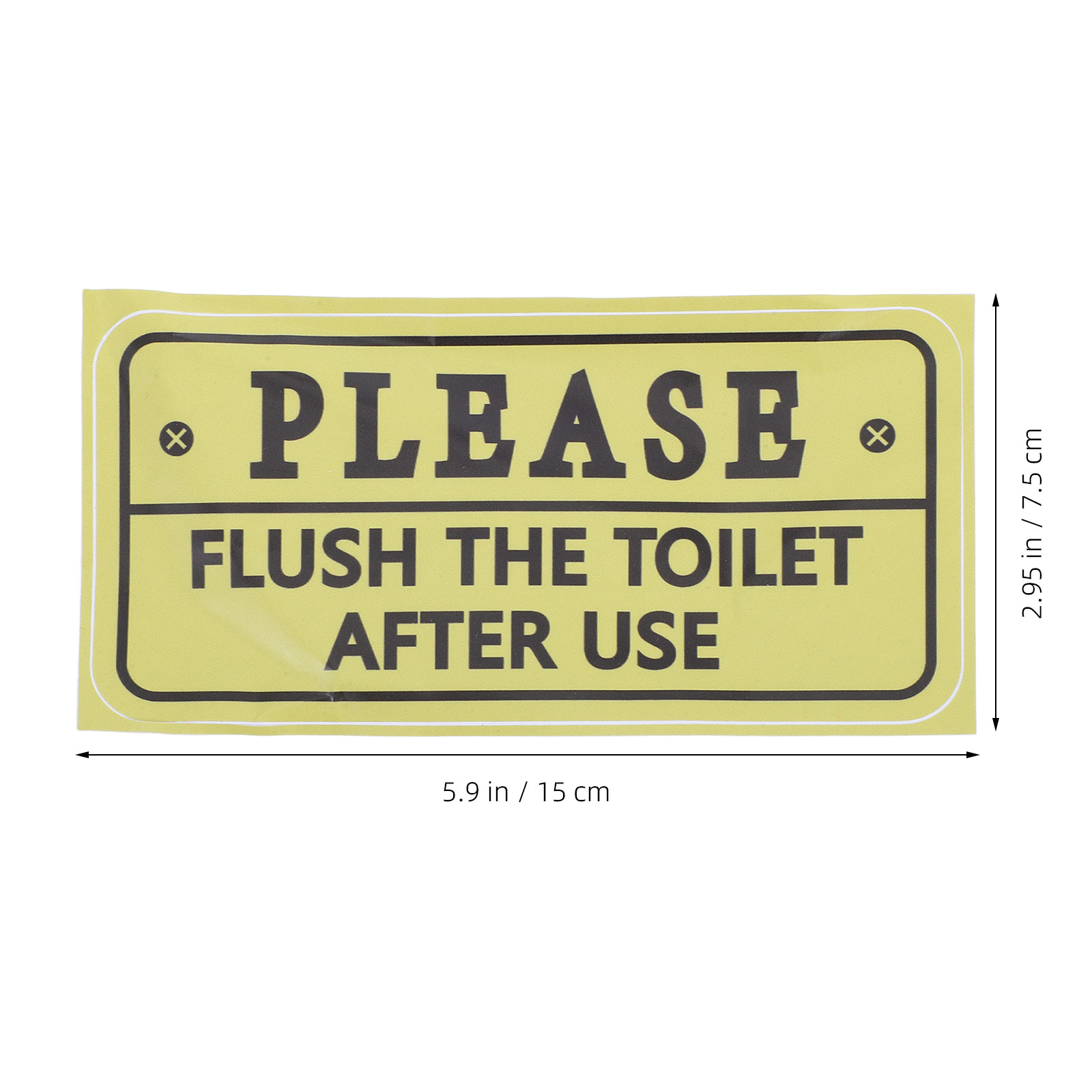 2Pcs Toilet Reminder Decal Wat - огляд і ціна Home Bathroom Etiquette