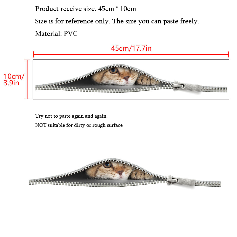 Cute Cat In The Zipper Wall St - огляд і ціна Home Bathroom Wallpaper