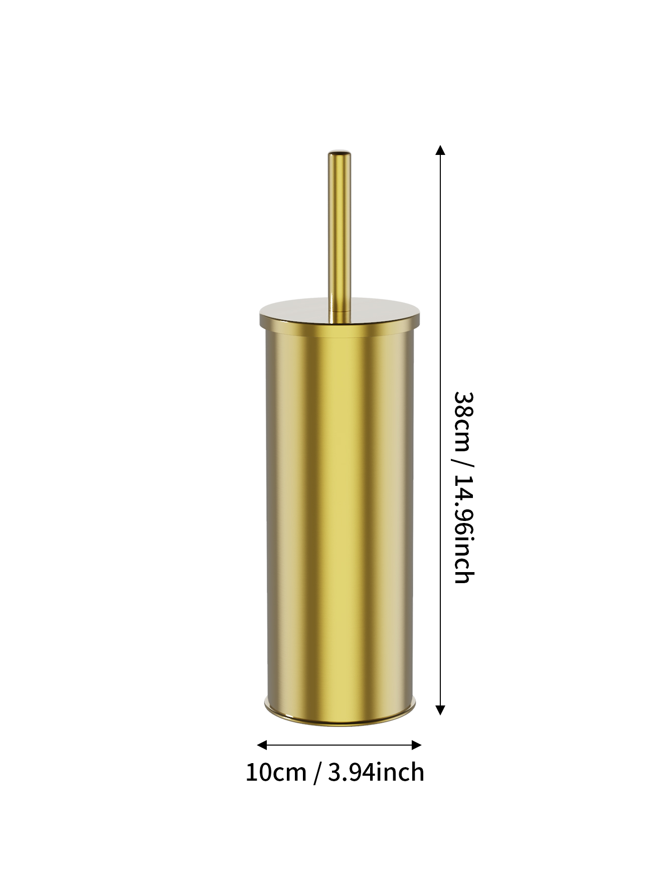 1 Set Wall Mounted Champagne G - огляд і ціна Toilet Brush Holder